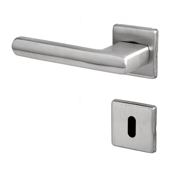  Conjunto Fechadura 454 Interna Inox Lixado 55mm La Fonte 