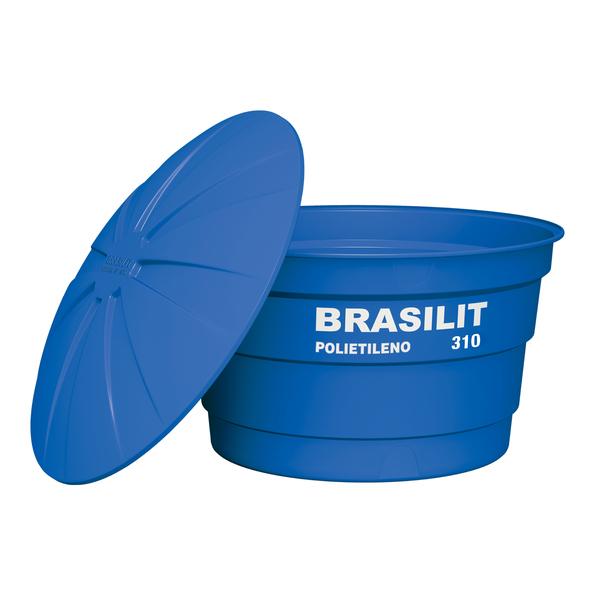  Caixa d'Água de Polietileno 310L Azul 0,69m Brasilit 