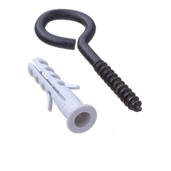  Cartela 4 Buchas Preto 3,4x6mm com Pitão Standers 