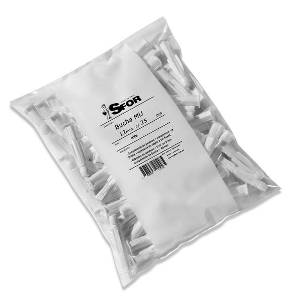  Saco com 25 Buchas Universais MU 12mm Sfor 
