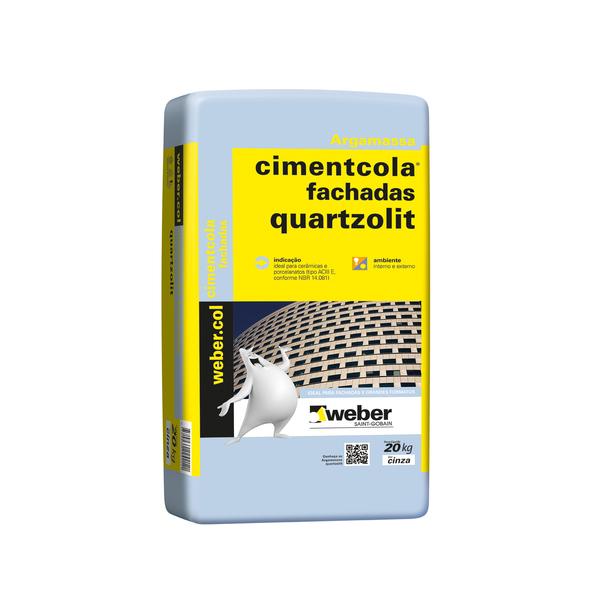  Argamassa Weber.col Cimentocola Fachadas ACIII-E Saco de 20Kg Quartzolit 