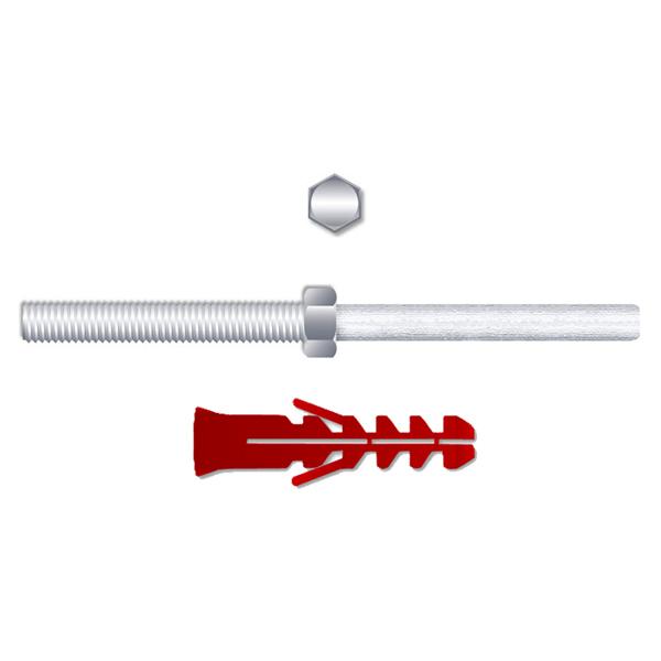  Cartela com 2 Parafusos Suportes Invisíveis 6x11,6mm 