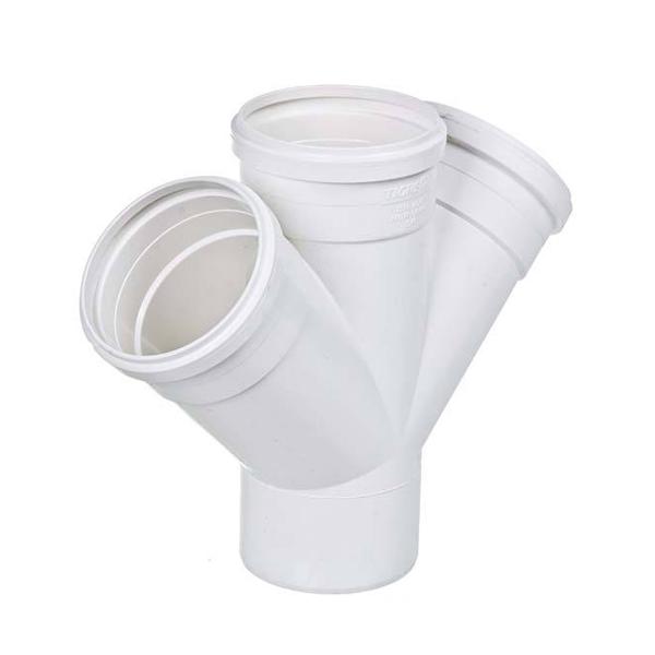  Junção Dupla PVC para Esgoto 75mm ou 3