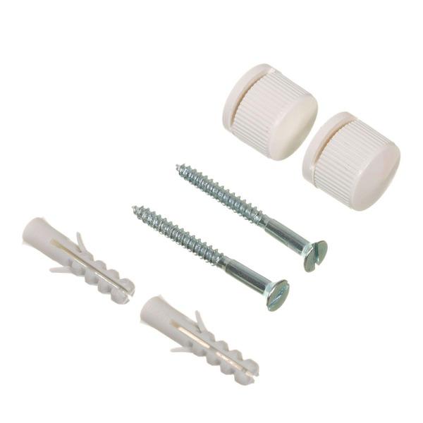  Botão Francês Plástico Branco 8021 Bemfixa 