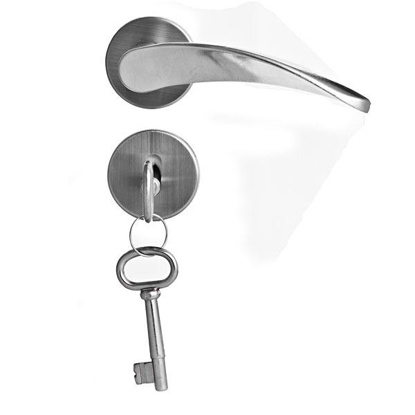  Fechadura Interna 40mm Aço Cromado Acetinado Arouca 