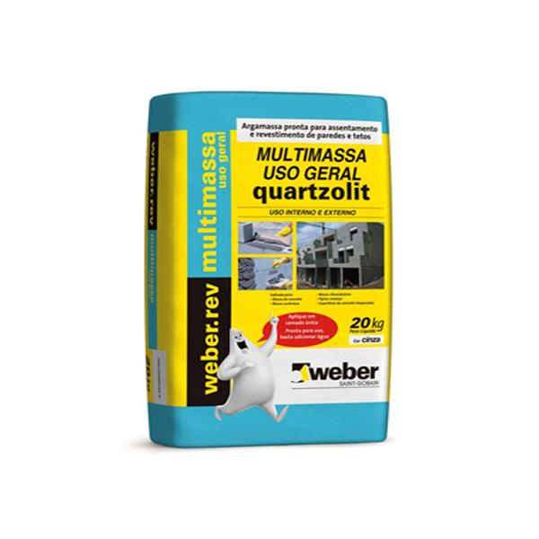  Argamassa para Revestimento Multimassa Uso Geral 20Kg Quartzolit 