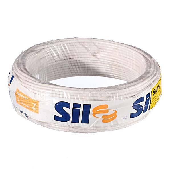  Cabo Flexível 4mm 50Metros Branco 750V SIL Fios 