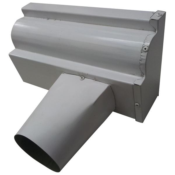  Terminal Calha Moldura 28 Direito Branco Calha Forte 