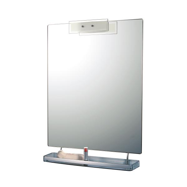  Espelho de Banheiro com iluminação Retangular 50x72cm Pratic Cris Metal 