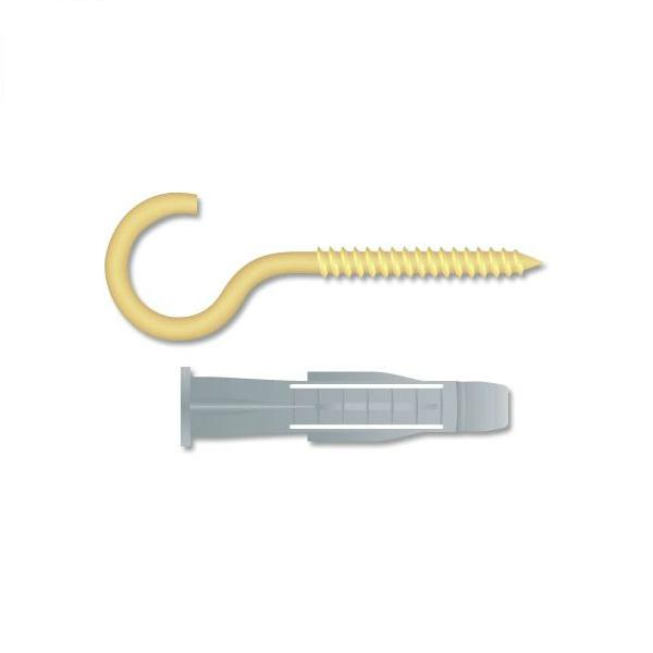  Cartela 2 Buchas 8x85mm com Gancho Standers 