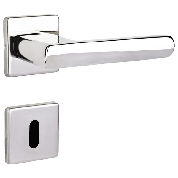  Conjunto Fechadura 454 Interna Inox Polido 55mm La Fonte 