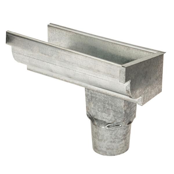  Terminal Galvanizada Moldura Bocal Corte 28cm Direito Calha Forte 