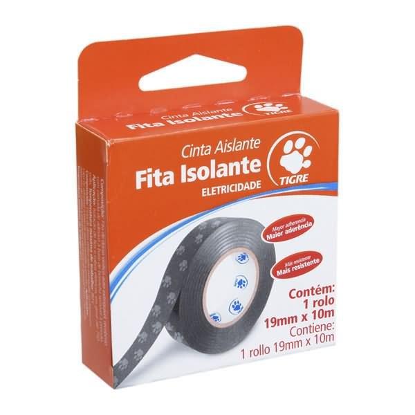  Fita Isolante Antichama 10 Metros Preto Tigre 