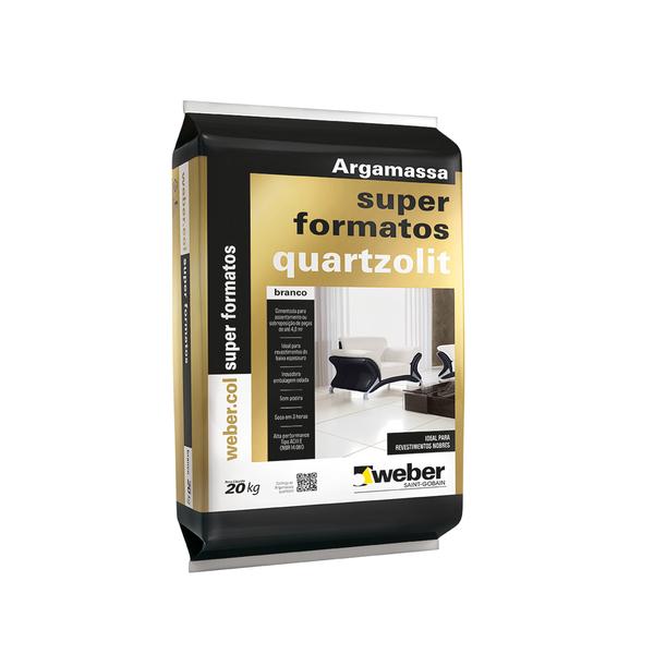  Argamassa Weber.col Super Formatos ACIII-E Branca Saco de 20Kg Quartzolit 