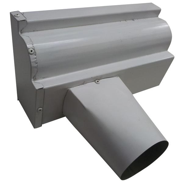  Terminal Calha Moldura 28 Esquerdo Branco Calha Forte 